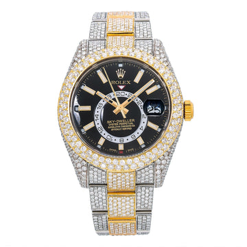 Rising Shine Watch 42MM Black Dial With Two Tone Oyster Bracelet