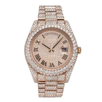 Luxury Vibes Moissanite Watch 41mm 21.75CT Diamond Watch