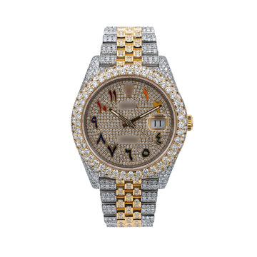 Diamond Pulse Watch 41mm Champagne Diamond Dial With 17.25 CT Diamonds