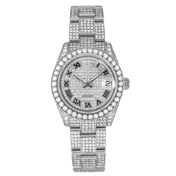 24-Hour Flex Watch 31mm Iced Out With 8.75 CT Diamonds