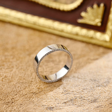 Solid Gold Wedding Band for Men