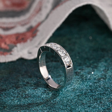 Solid Gold Moissanite Valentine's Day Gift for Men
