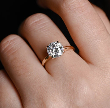 2.5ct Solitaire Round Cut Diamond Engagement Ring