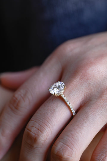 3.00ct Oval Diamond Halo Engagement Ring