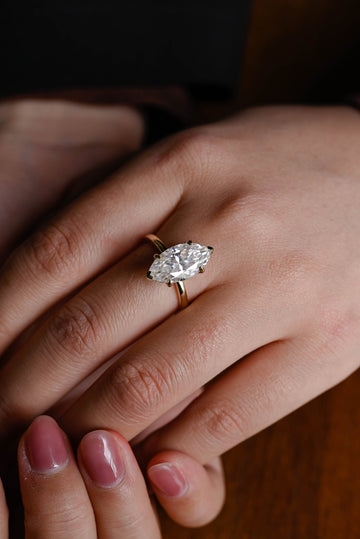 4.00ct Marquise Halo Diamond Engagement Ring