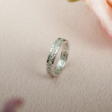 4mm Width Moissanite Men's Wedding ring