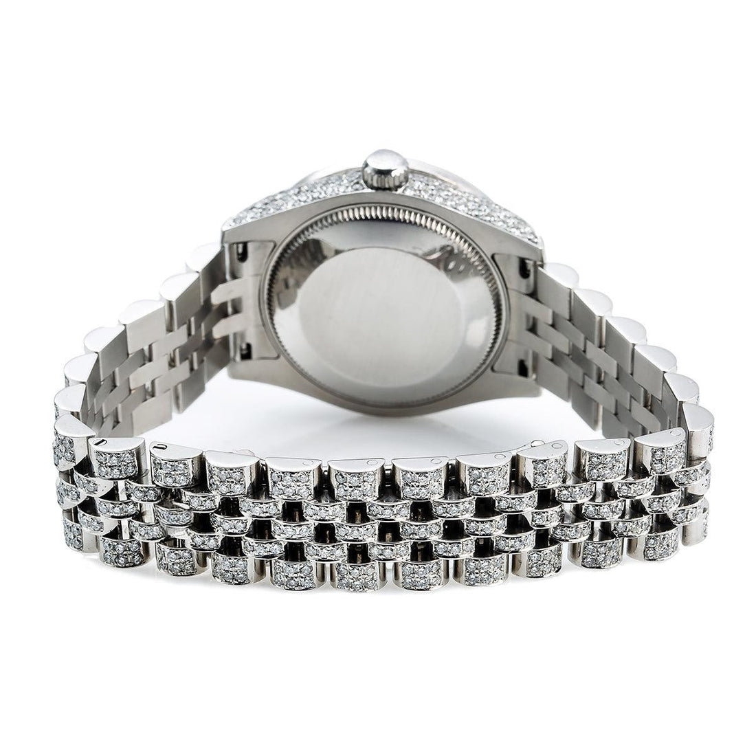 VIP Ice Timepiece 31mm Blue Mother Of Pearl Dial with 9.25CT Diamonds