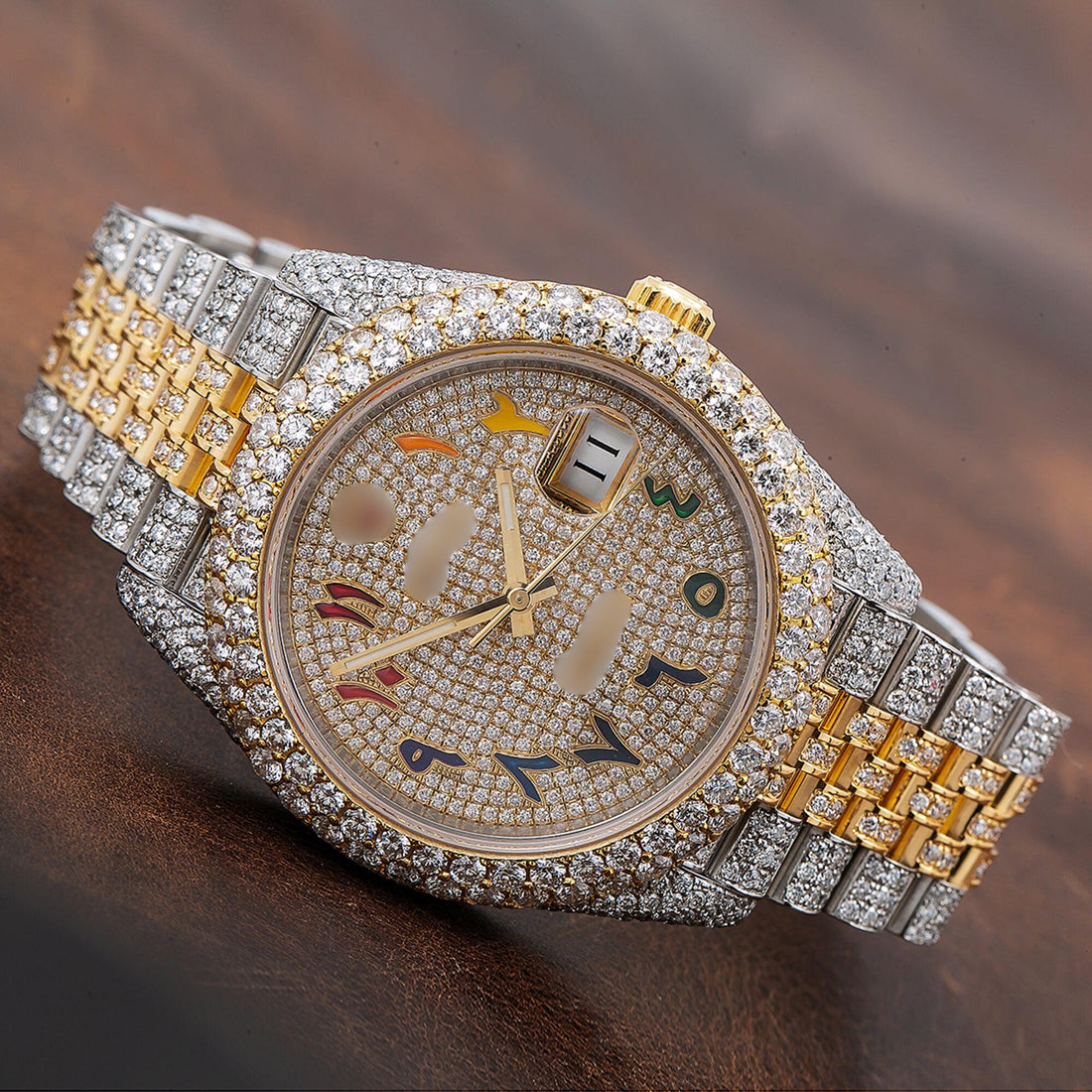 Diamond Pulse Watch  41mm Champagne Diamond Dial With 17.25 CT Diamonds