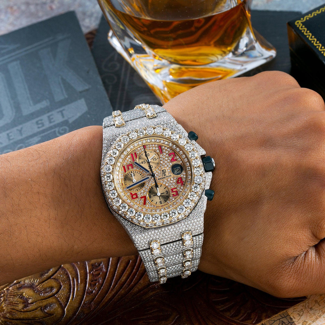 Infinite Glow Watch 42MM Yellow Gold Dial With 31.75 CT Diamonds