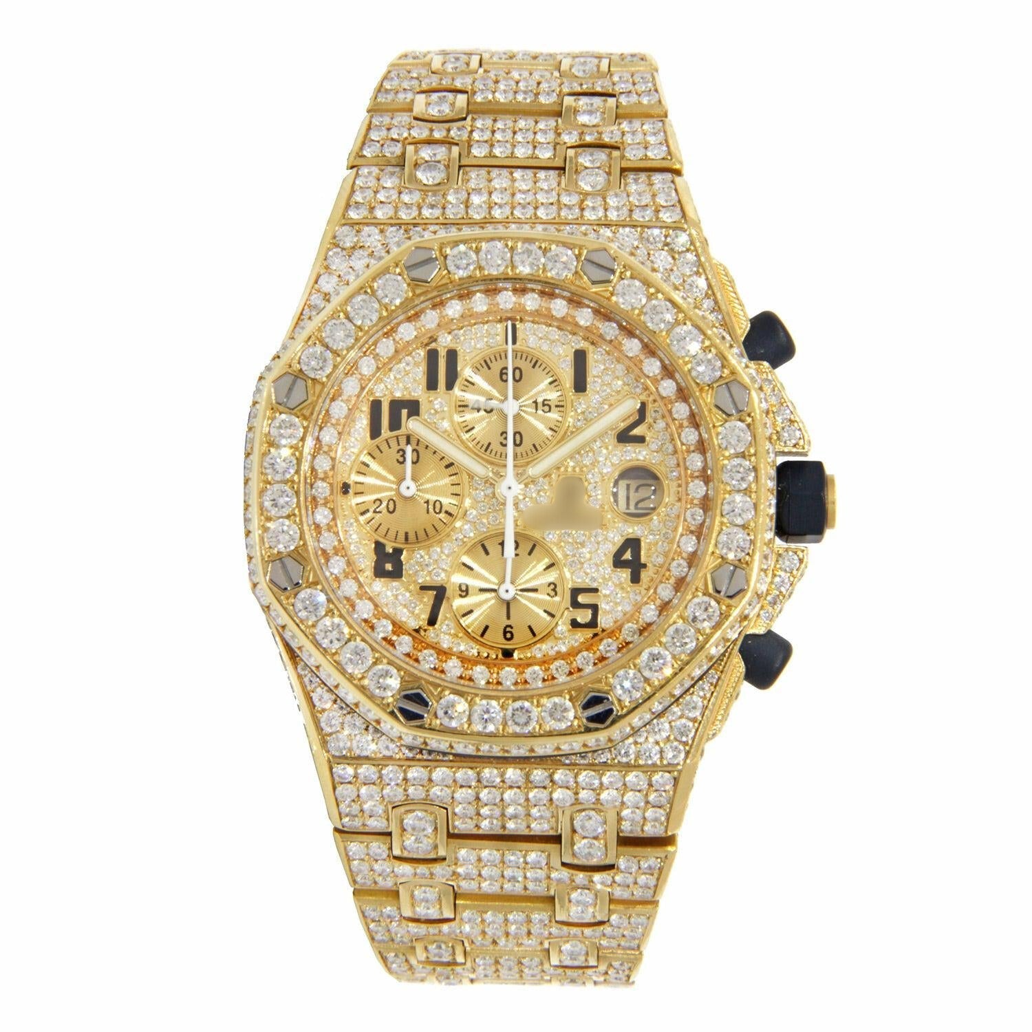 Audemars Piguet Royal Oak Offshore Yellow Gold Covered in Diamonds 42mm