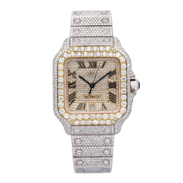 Diamond Dynasty Watch 40MM Two Tone Yellow Gold Diamond Dial With 19.25 CT Diamonds
