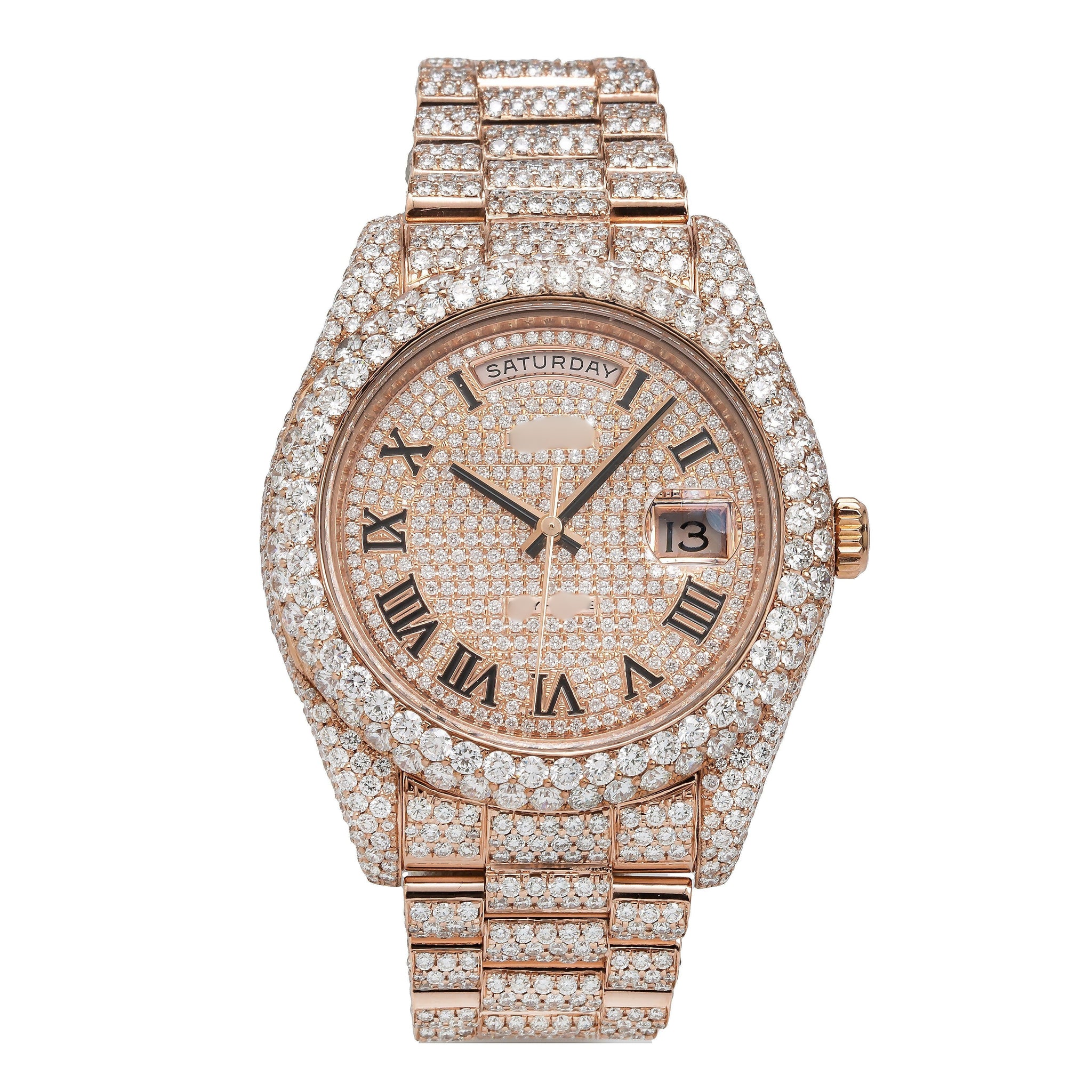 Luxury Vibes Moissanite Watch 41mm 21.75CT Diamond Watch