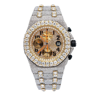 The Luxe Hour Watch  42MM Yellow Gold Diamond Dial With 31.25 CT Diamonds