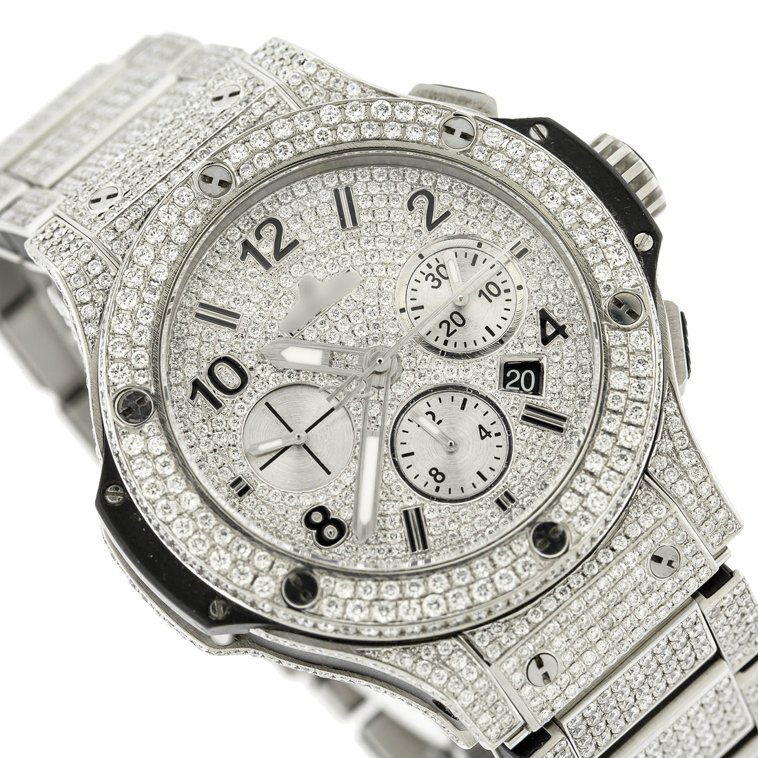 Icy Moissanite Watch for Men 301.SX 44mm 16CT Diamond Watch