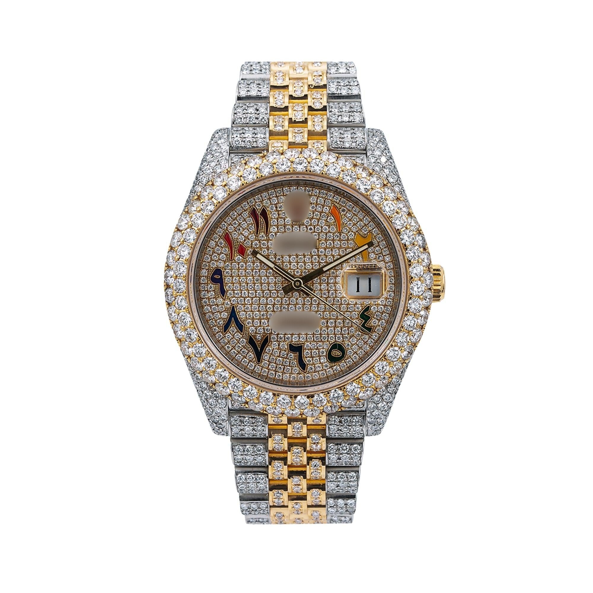Diamond Pulse Watch  41mm Champagne Diamond Dial With 17.25 CT Diamonds