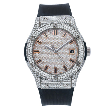 Gravity Luxe Watch 44MM Rose Gold Diamond Dial With 11.25 CT Diamonds