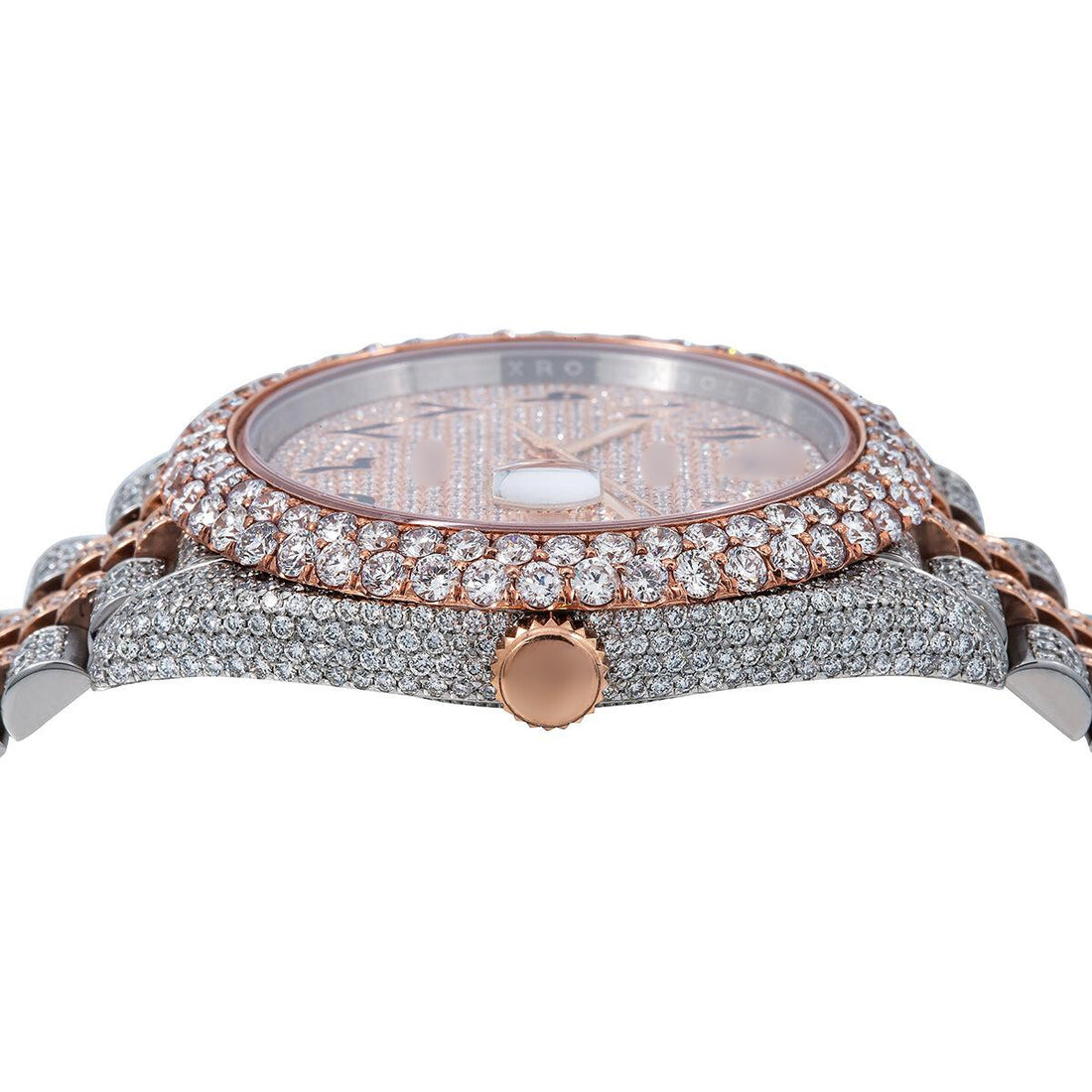 Starlight Diamond Watch 41mm Champagne Diamond Dial With 17.75 CT Diamonds