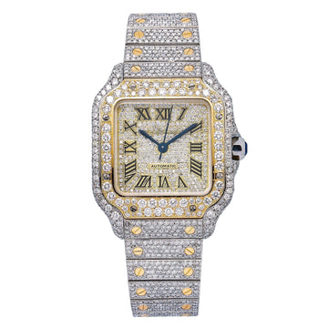 Infinity Shine Watch 35MM Champagne Diamond Dial With Two Tone Bracelet