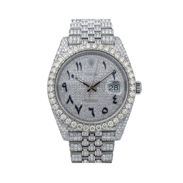 Ultimate Ice Watch 41mm Silver Diamond Dial Flower Setting 18 Carat Diamonds Jubilee Bracelet