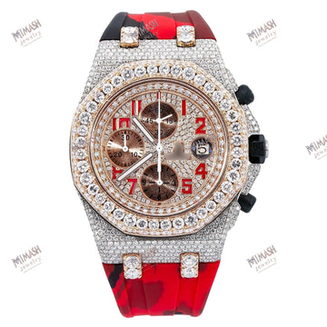 Royal Moissanite Diamond Watch 42MM With 17.25 CT Diamonds