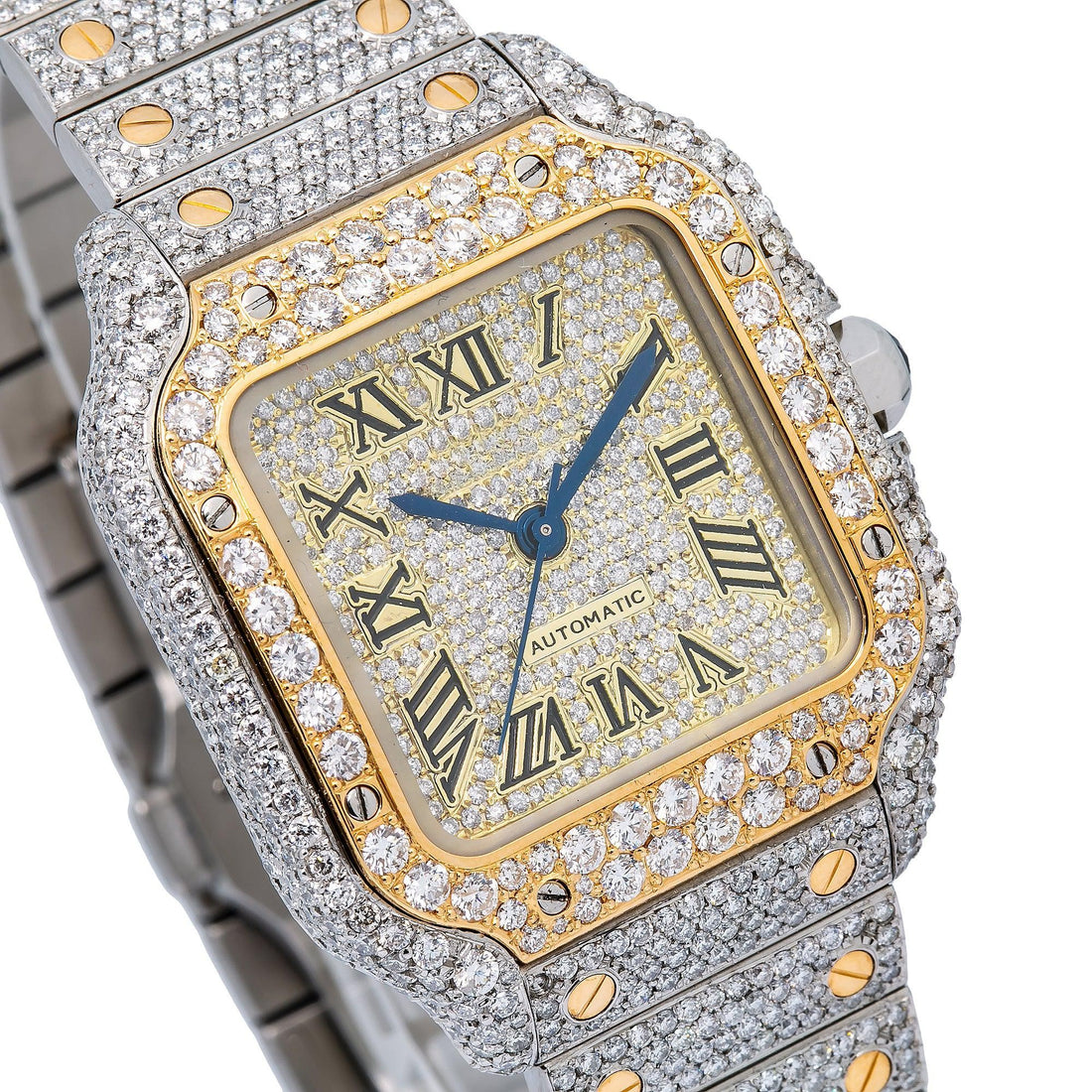 Infinity Shine Watch 35MM Champagne Diamond Dial With Two Tone Bracelet
