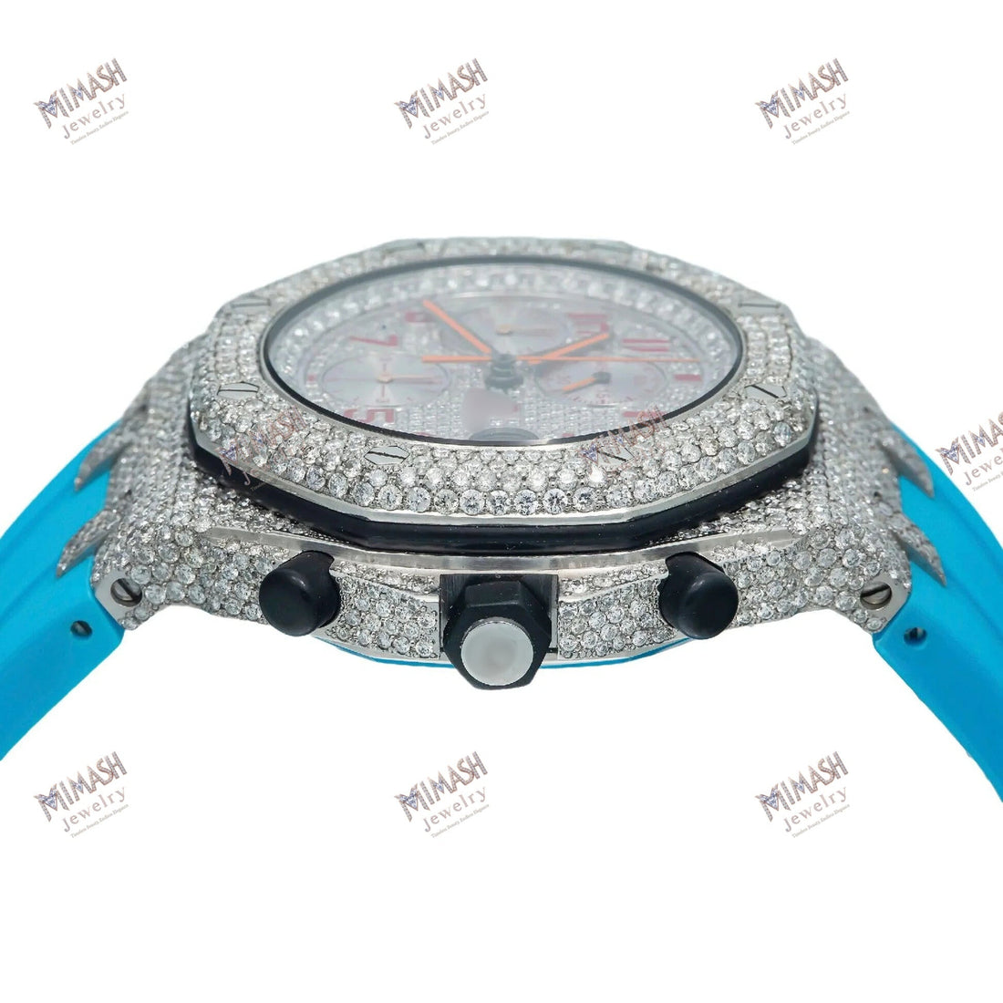 Moissanite Gents Watch 42MM Diamond Dial With 10.75 CT Diamonds