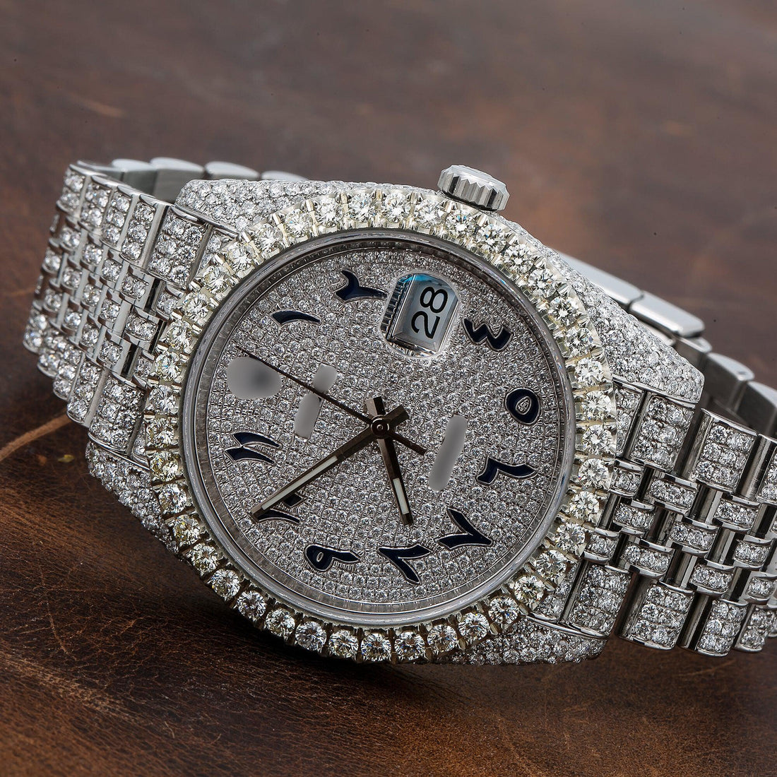 Ultimate Ice Watch 41mm Silver Diamond Dial Flower Setting 18 Carat Diamonds Jubilee Bracelet
