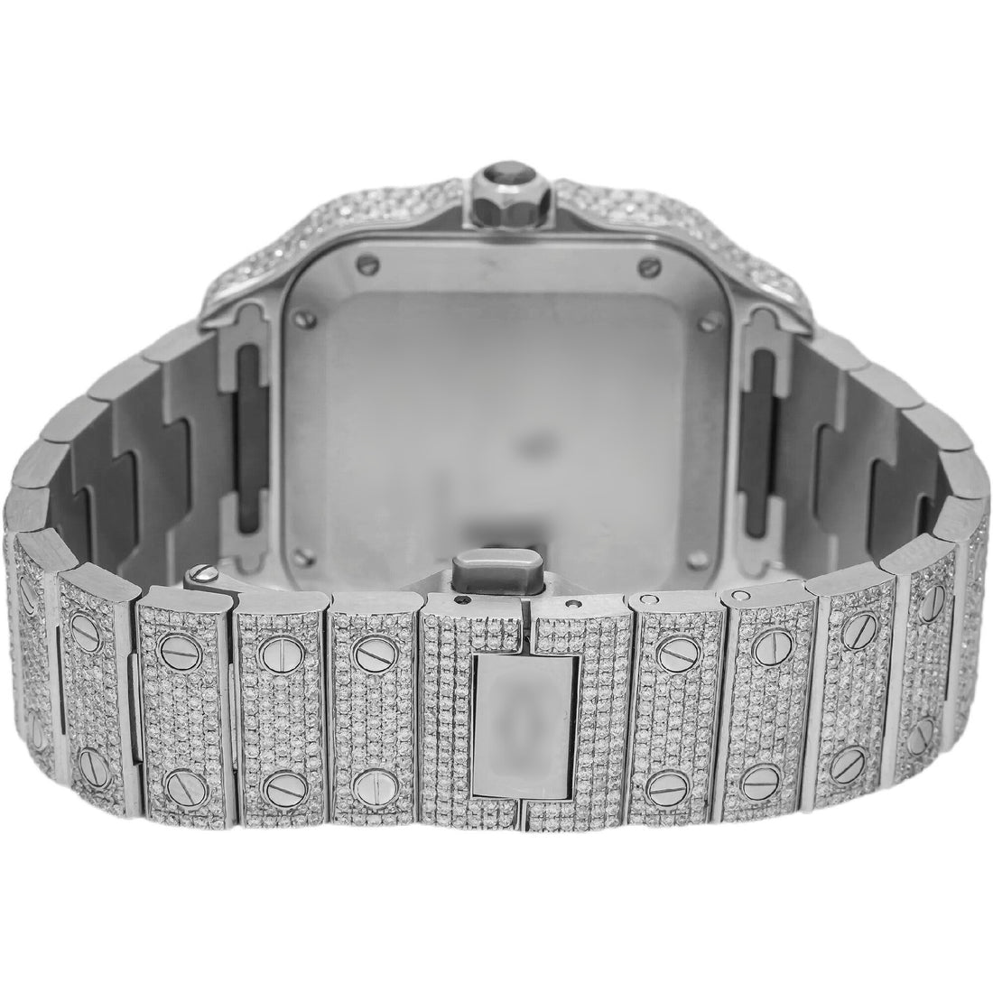 Minimalist Moissanite Watch  35MM Diamond Dial With 11.65 CT Diamonds