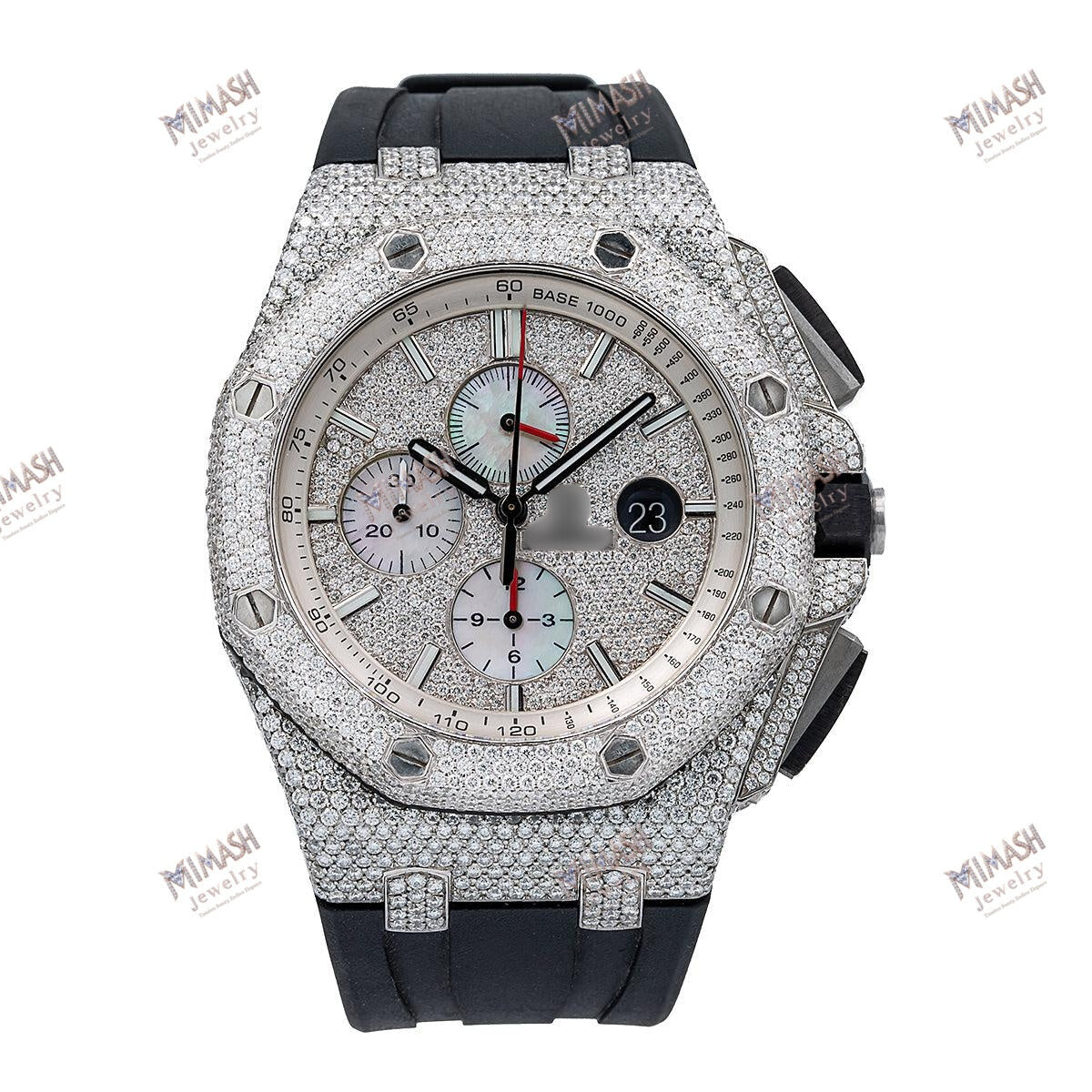 Audemars Piguet Royal Oak Offshore Chronograph 26400SO 44MM White Diamond Dial With 14.09 CT Diamonds
