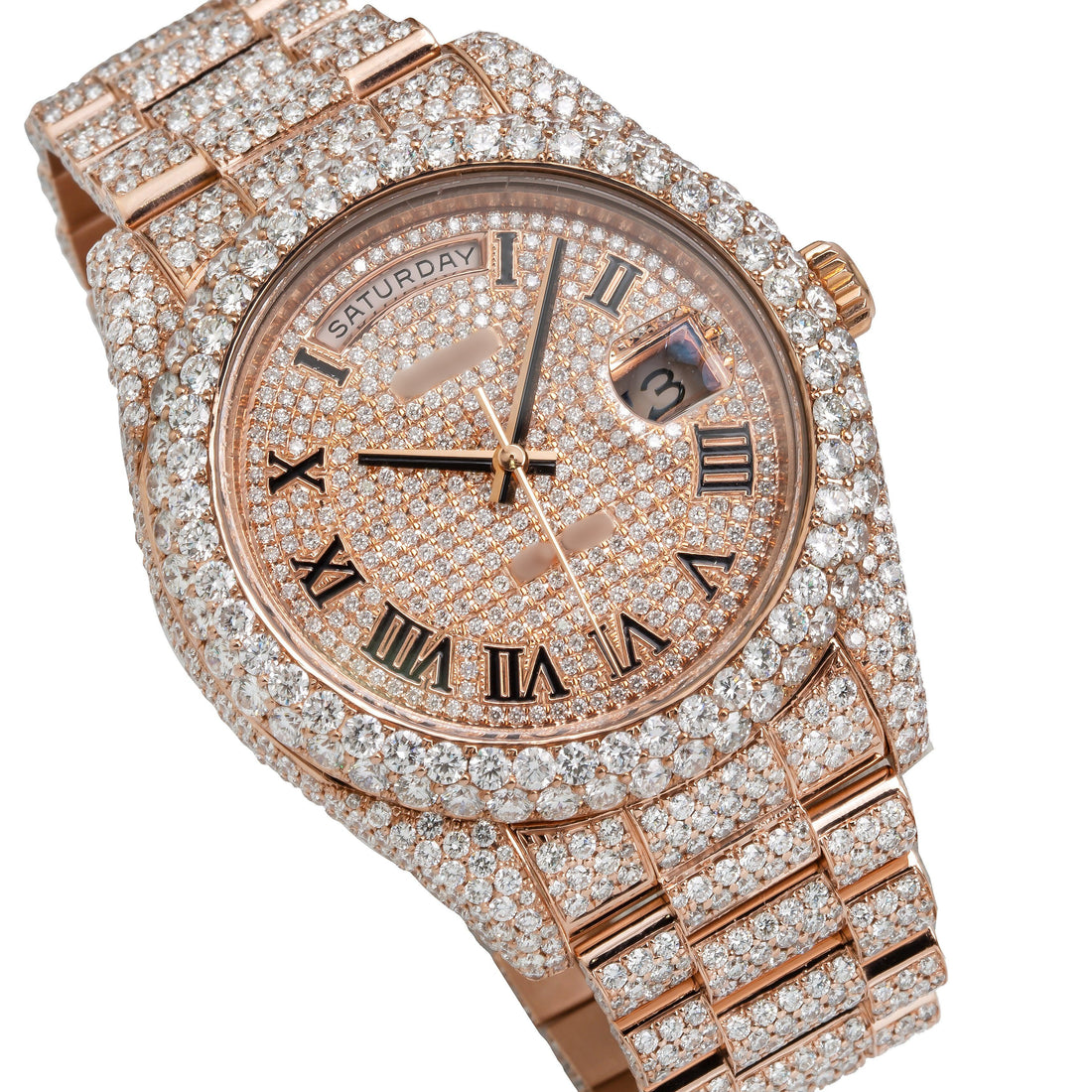 Luxury Vibes Moissanite Watch 41mm 21.75CT Diamond Watch