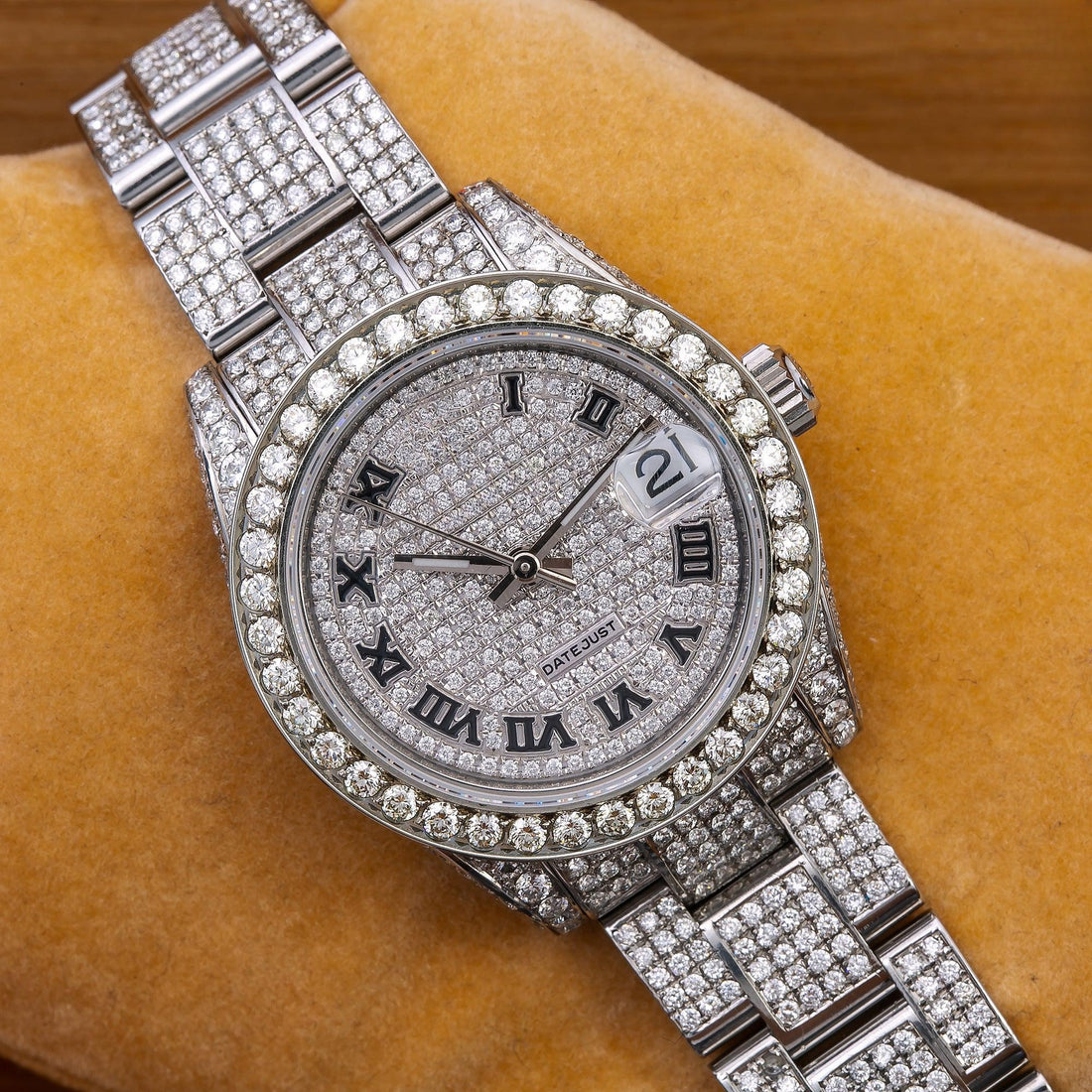 24-Hour Flex Watch 31mm Iced Out With 8.75 CT Diamonds