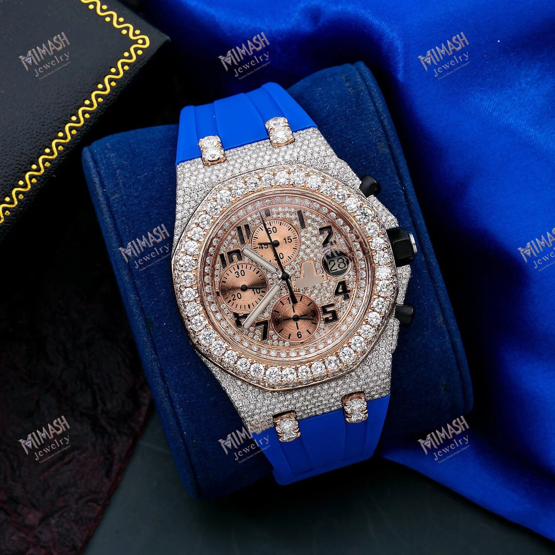 Timeless Moissanite Diamond Watch 42MM With 17.25 CT Diamonds