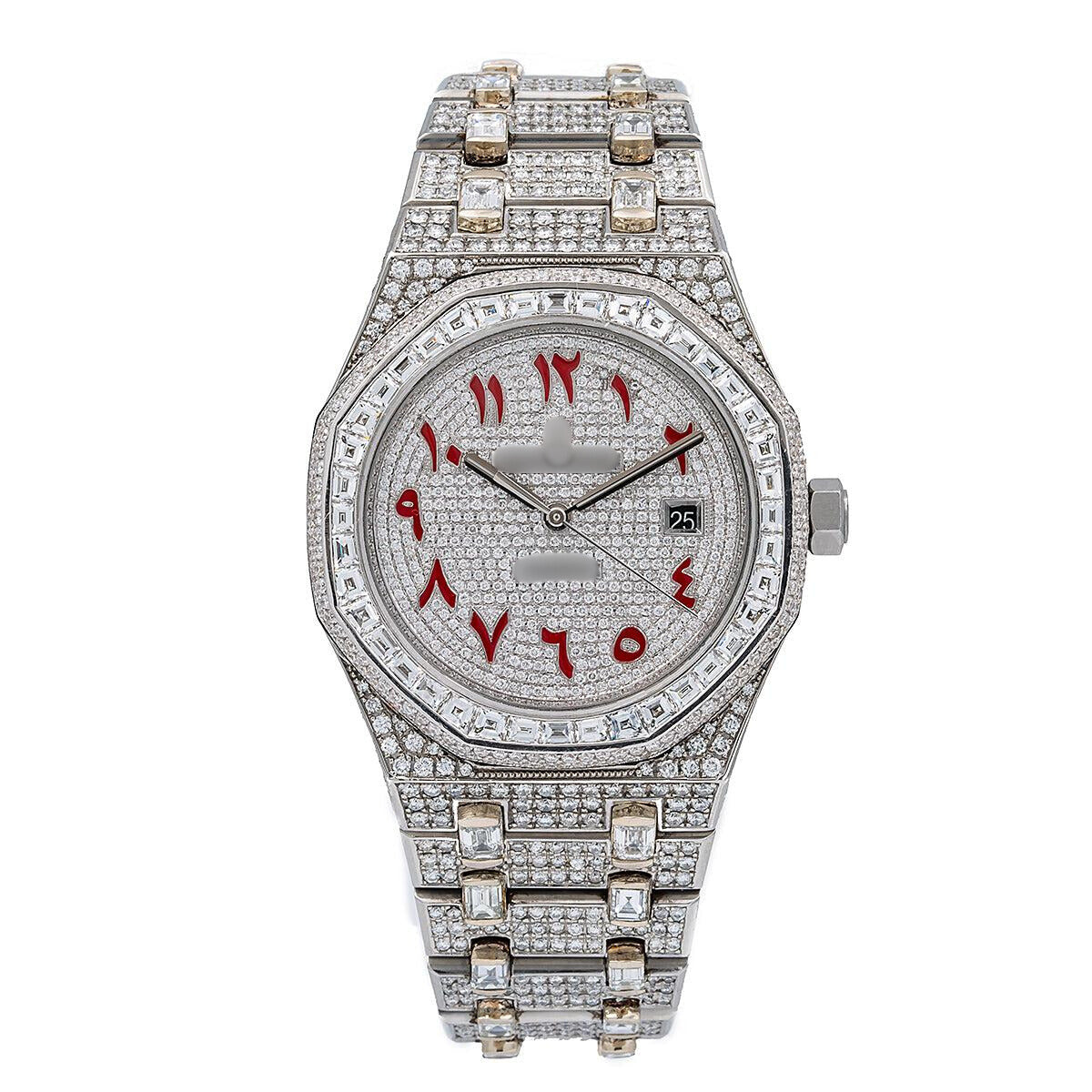 Dream Shine Moissanite Watch 41MM White Diamond Dial With 29.75 CT Diamonds