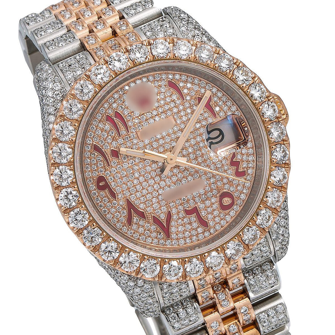 Limitless Shine Moissanite Watch 36mm Champagne Diamond Dial With 17.25 CT Diamonds