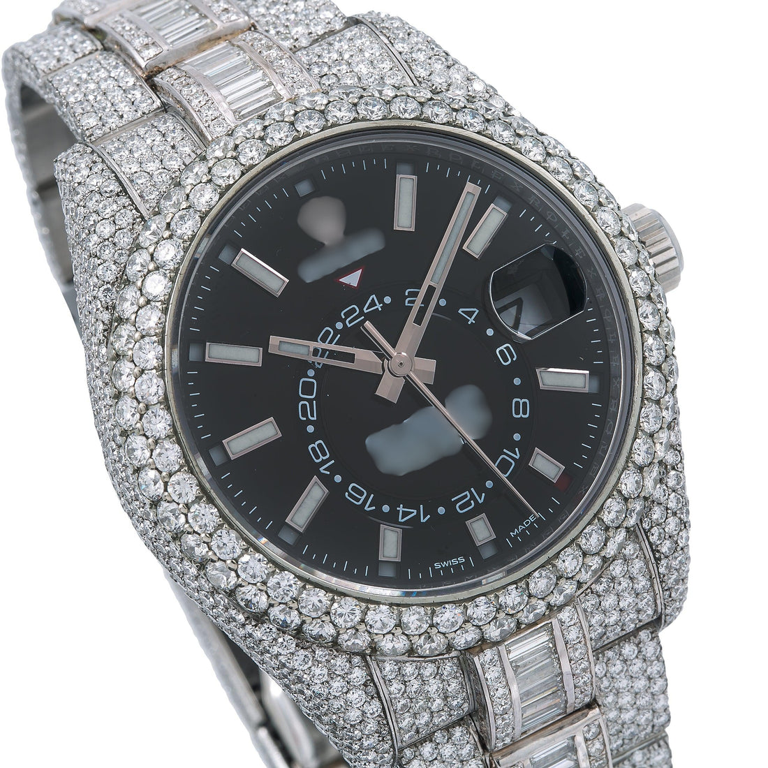 Gilded Glow Diamond Watch  42mm Black Dial With 29.75 CT Diamonds