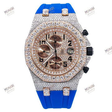 Timeless Moissanite Diamond Watch 42MM With 17.25 CT Diamonds