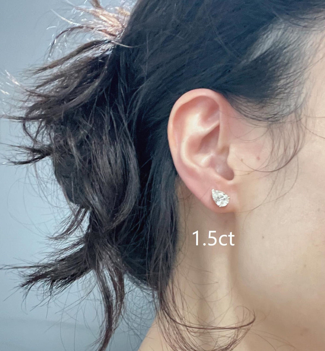 1ct/2ct/3ct Pear Cut Moissanite Earrings Stud for Women/Solitaire Moissanite Stud/Vintage Wedding Stud/Anniversary Birthday Gift for Woman