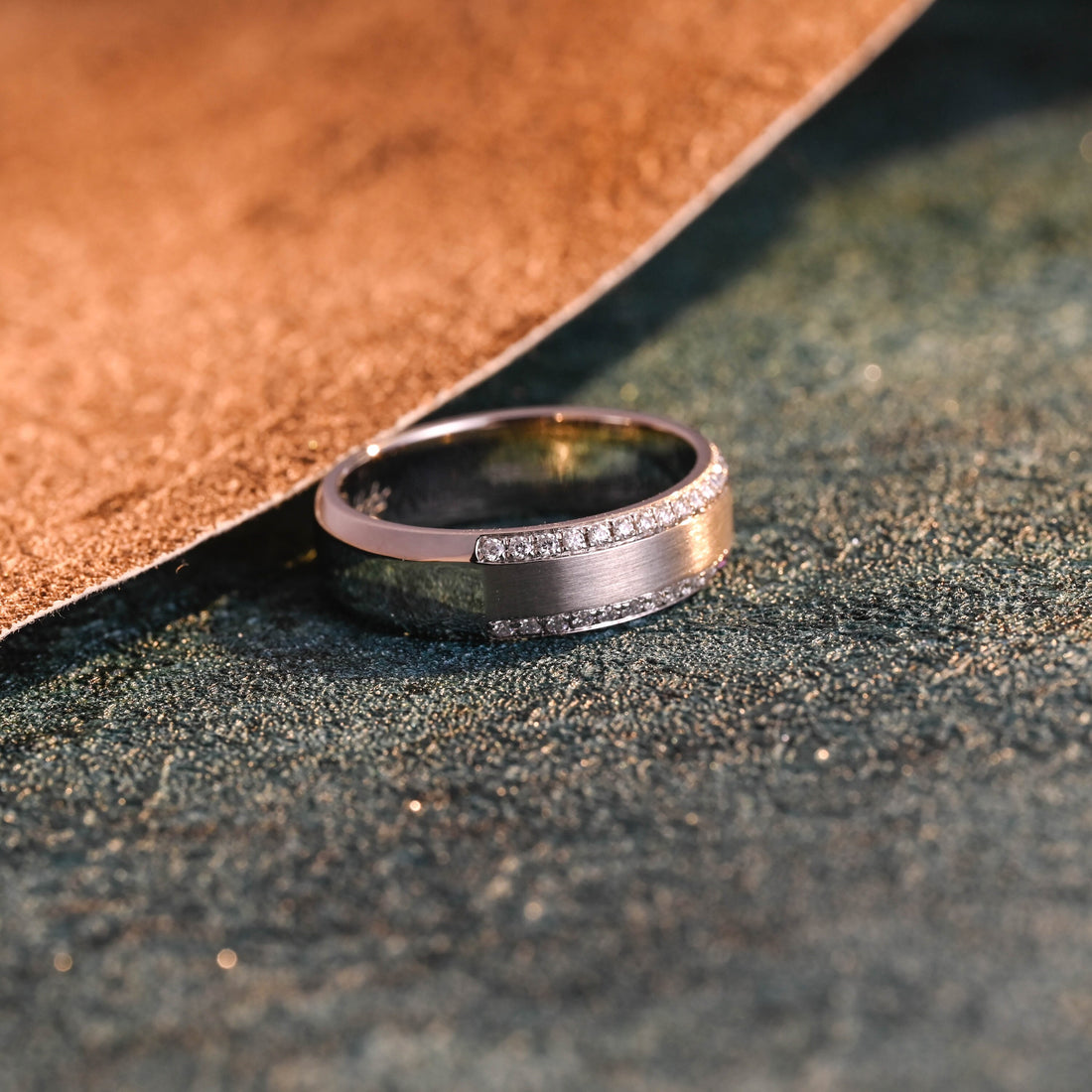 Solid Gold Moissanite 6mm Wedding Ring
