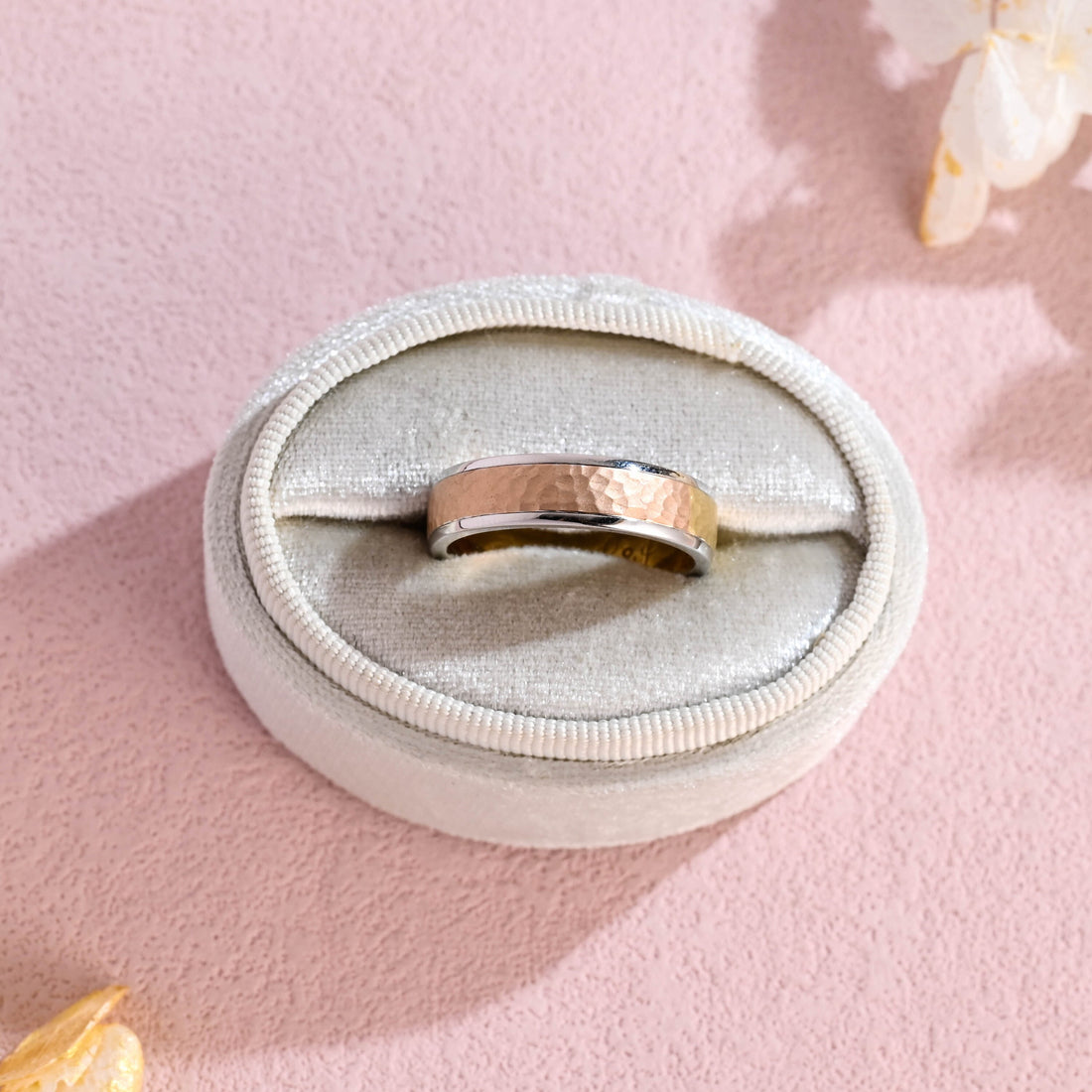 6mm Hammered Plain Simple Wedding Band