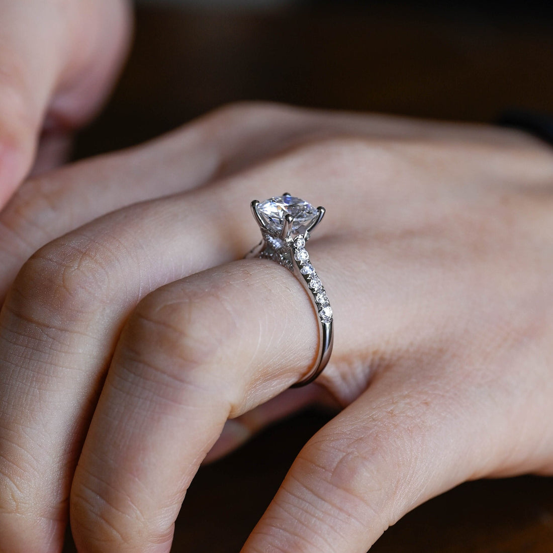 2.00ct Cathedral Halo Round Diamond Engagement Ring