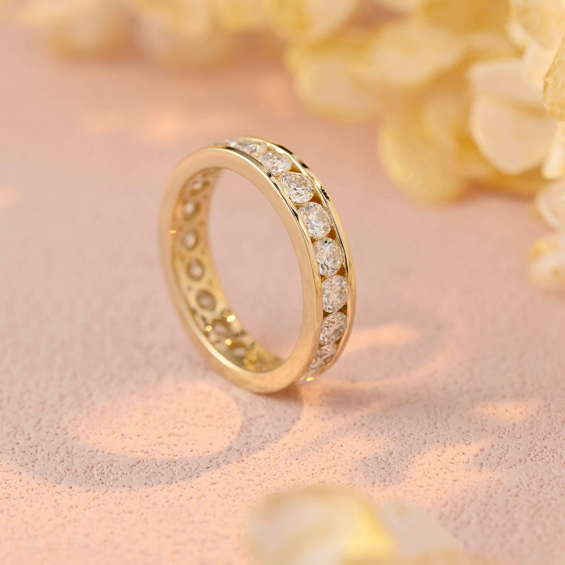 5mm Width Round Cut Moissanite Ring Anniversary Gift for Him